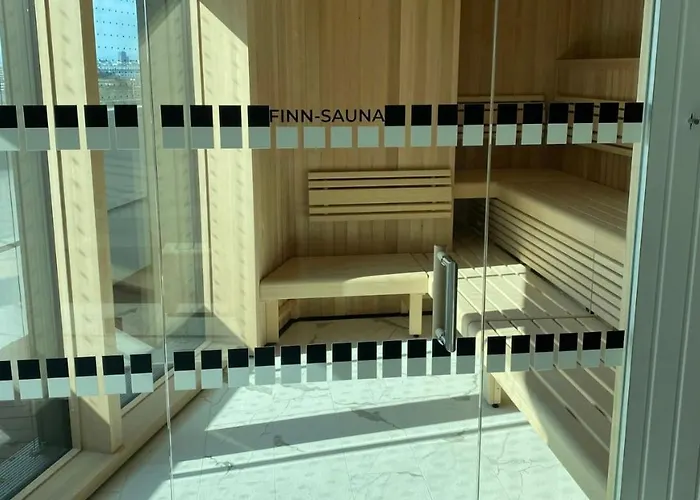 Wellness Oase Direkt An Der Donau In 22 Nahe Zum Vic International Center And Uno Apartmán Vídeň